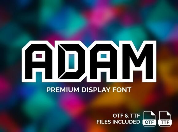 Adam: A Decorative Display Font for Bold Visual Impact