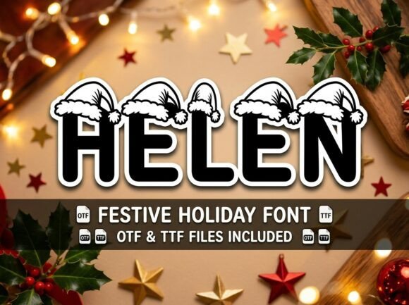 Helen: Elevate Your Brand with a Striking Decorative Font