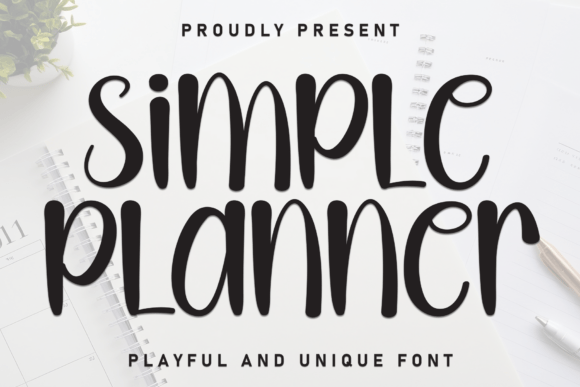 Simple Planner: Elevate Your Designs with Charming Typography