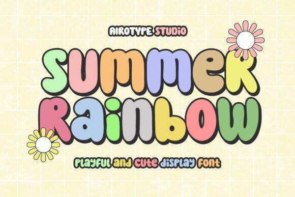 Summer Rainbow: A Bold Font for Vibrant Design